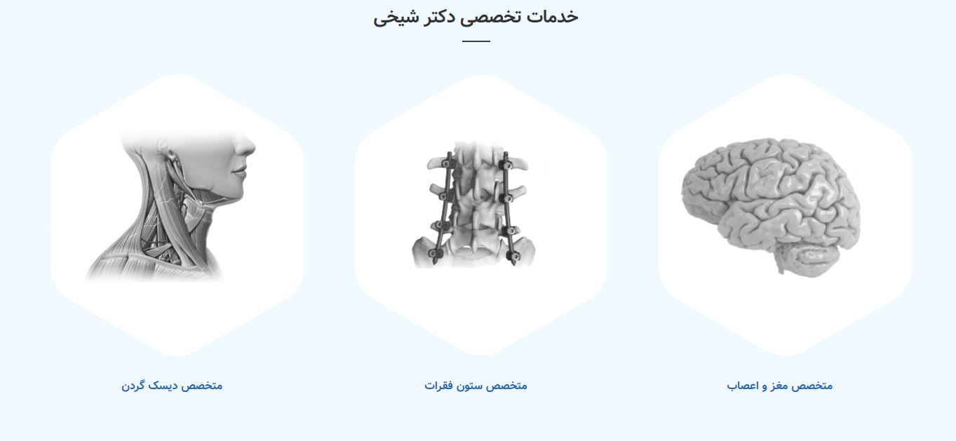طراحی وب سایت دکتر علیرضا شیخی