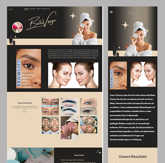 bellevisage طراحی سایت زیبایی