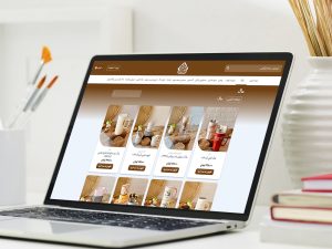 نمونه کار طراحی فروشگاه اینترنتی خانه شکلاتی در متسون