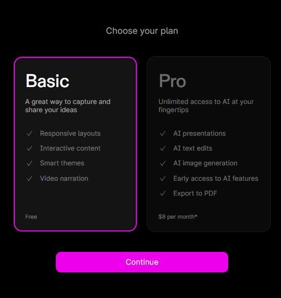 ساخت اکانت Tome AI