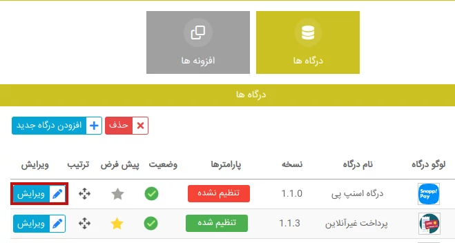 اتصال سایت به درگاه پرداخت