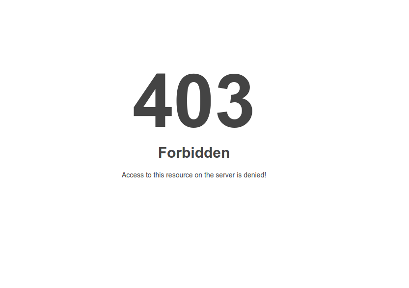 خطای 403 Forbidden