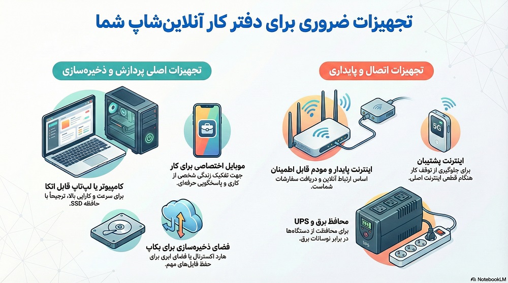 تجهیزات آنلاین شاپ
